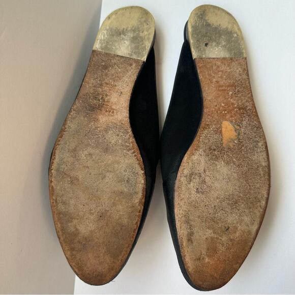rag & bone Sabine Mule EU 38 Slides Flats Black Leather & Suede - Picture 6 of 9